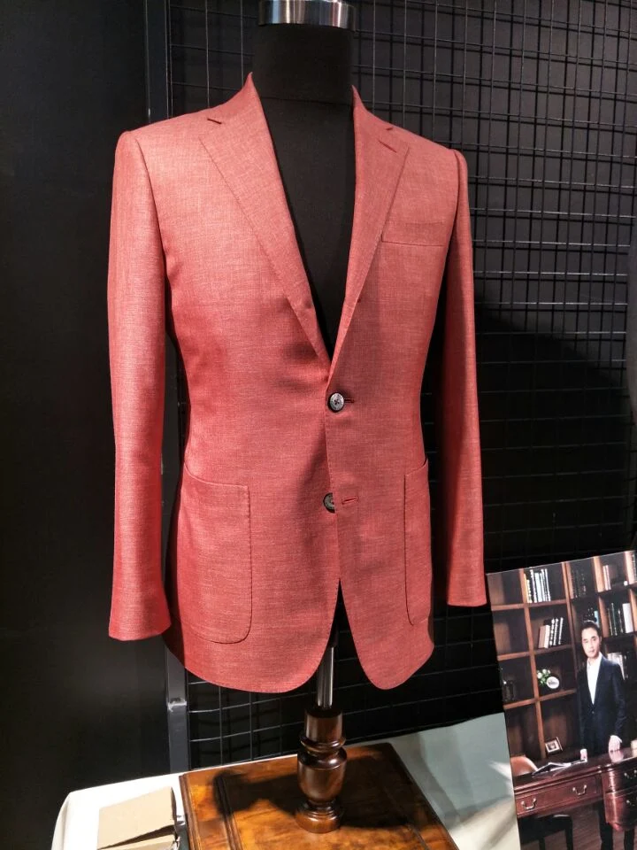 Mens 2 Piece Suits Classic Fit 1 Button Dress Suits Jacket Blazer