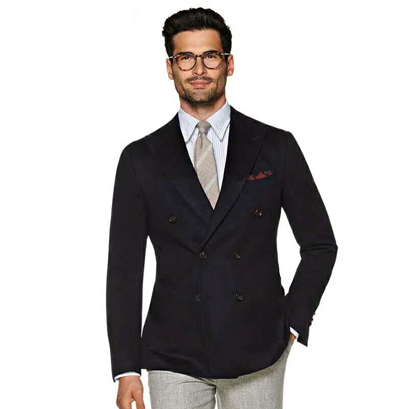 High Quality Mens Windowpane Check Suit Blazer for Men in Winter Suit for Men