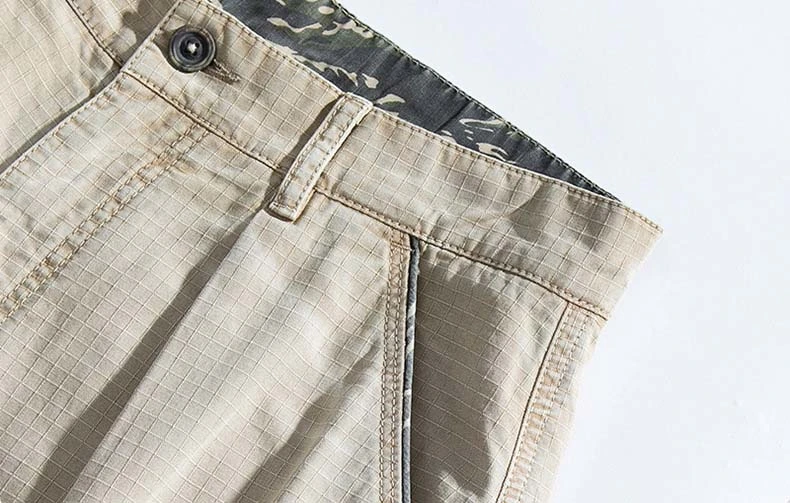 Pure Cotton Summer Mens Cargo Shorts Boys Casual Pocket Streetwear Plus Size Male Long Bermuda Shorts