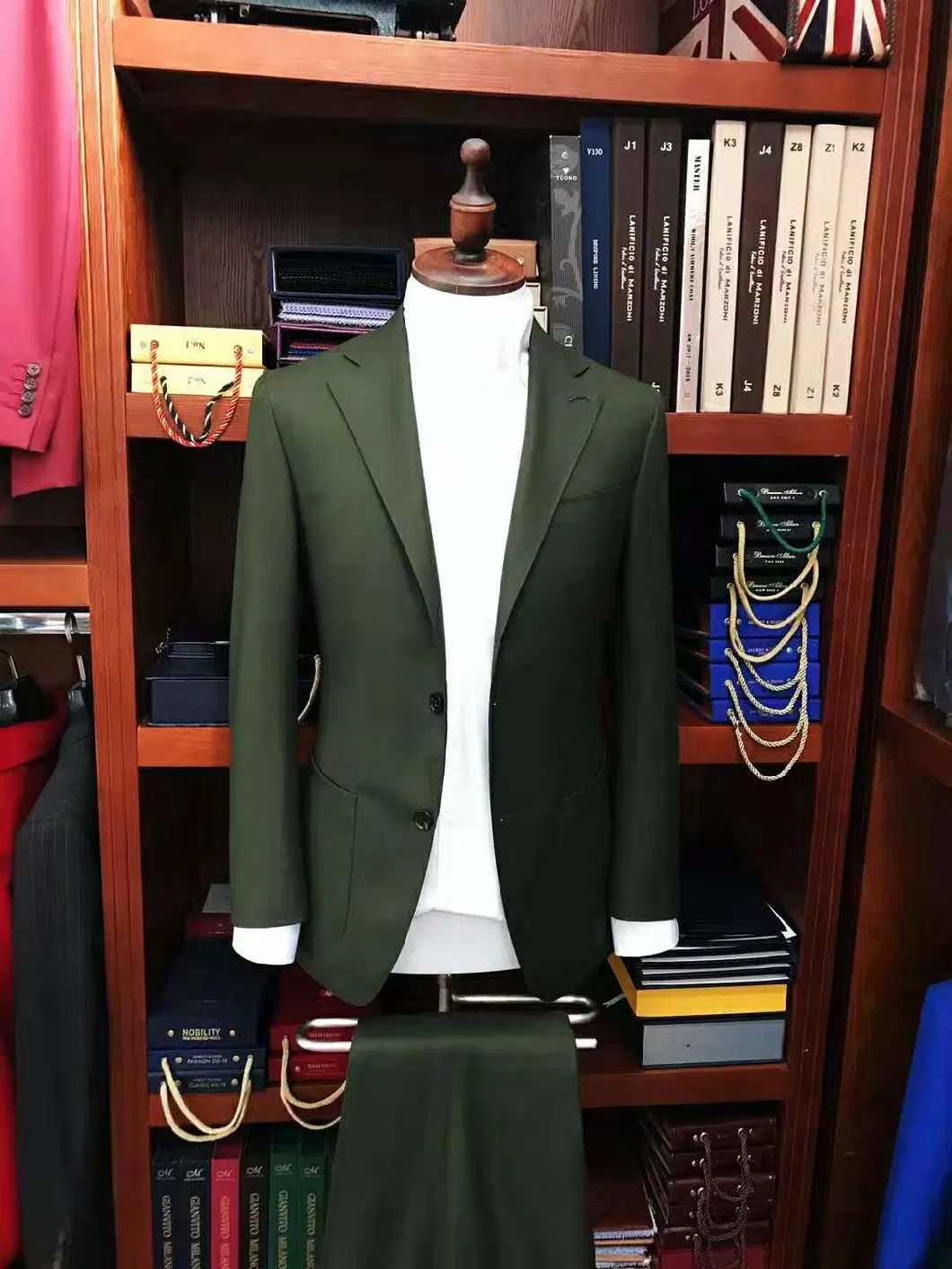 Mens 2 Piece Suits Classic Fit 1 Button Dress Suits Jacket Blazer